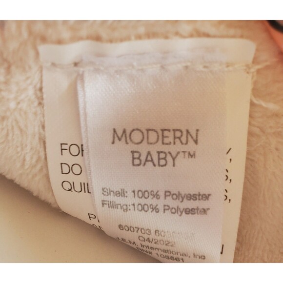 Modern Baby Blue Elephant Security Blanket Teether Crinkle Lovey Sensory Tags - Picture 6 of 8